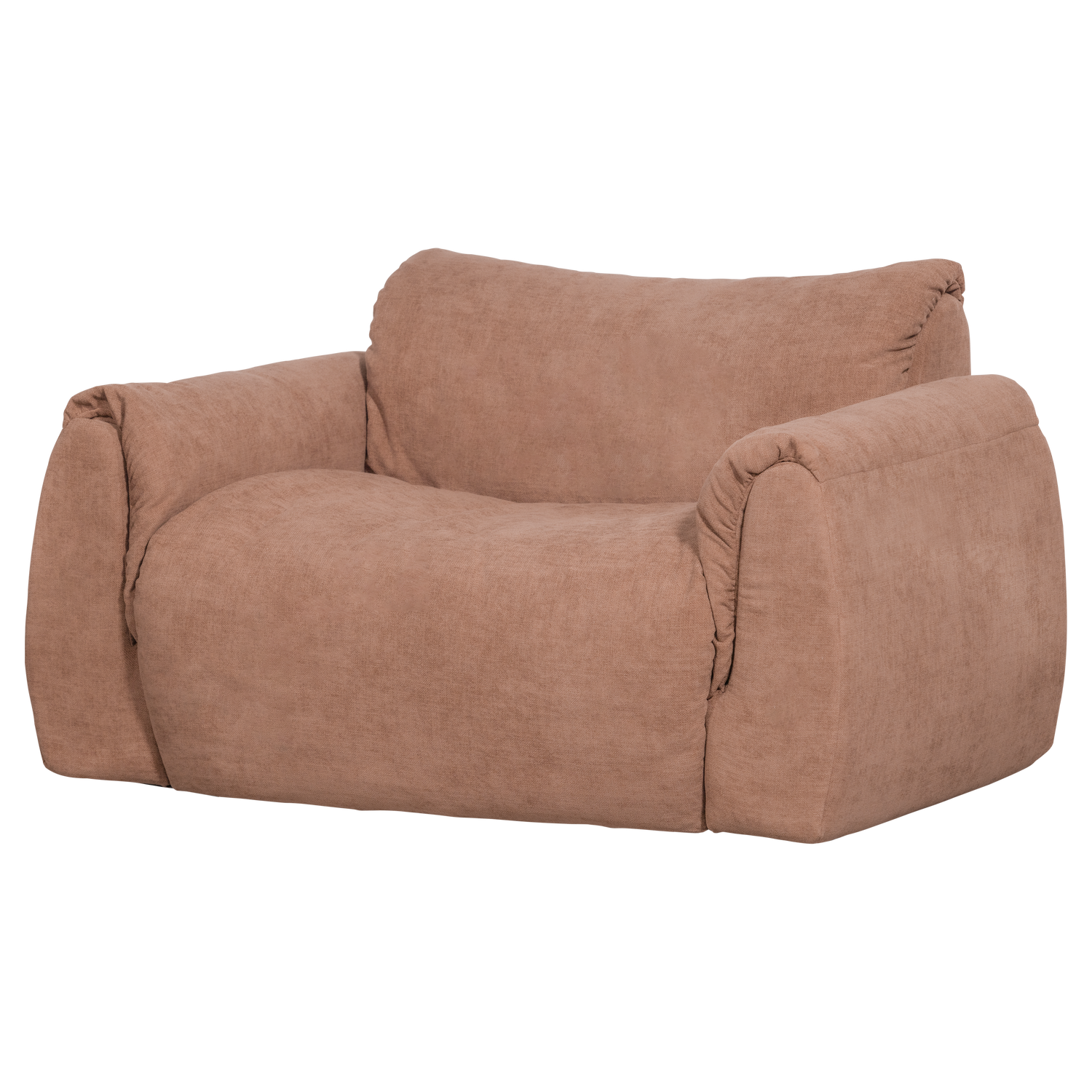 WOOOD Baggy Loveseat - Geweven Chenille - Oudroze - 81x138x101