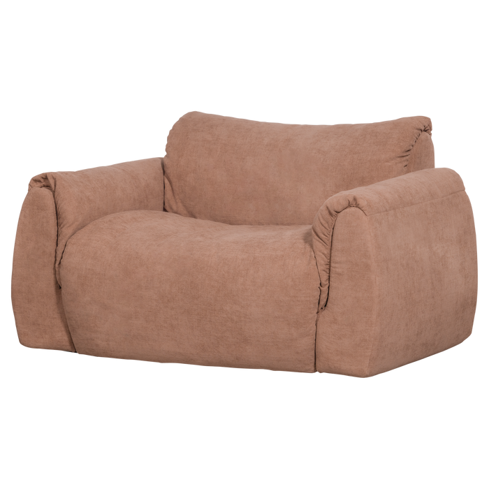 WOOOD Baggy Loveseat - Geweven Chenille - Oudroze - 81x138x101