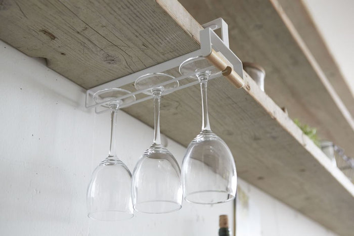 Yamazaki Wijnglazenhouder Hangend - Tosca - Wit