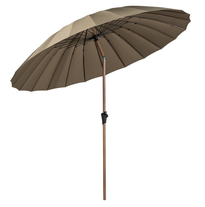 WOOOD Monica Parasol - Aluminium - Zand - Ø280CM