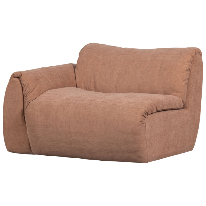 WOOOD Baggy 1-Zits Met Arm Links - Geweven Chenille - Oudroze