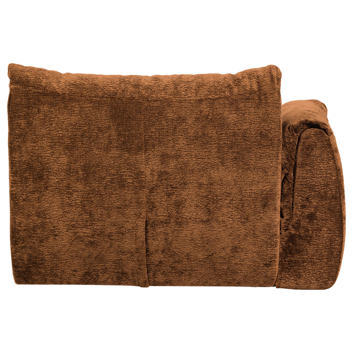 WOOOD Baggy 1-Zits Met Arm Links - Chenille - Middenbruin - 81x114x101