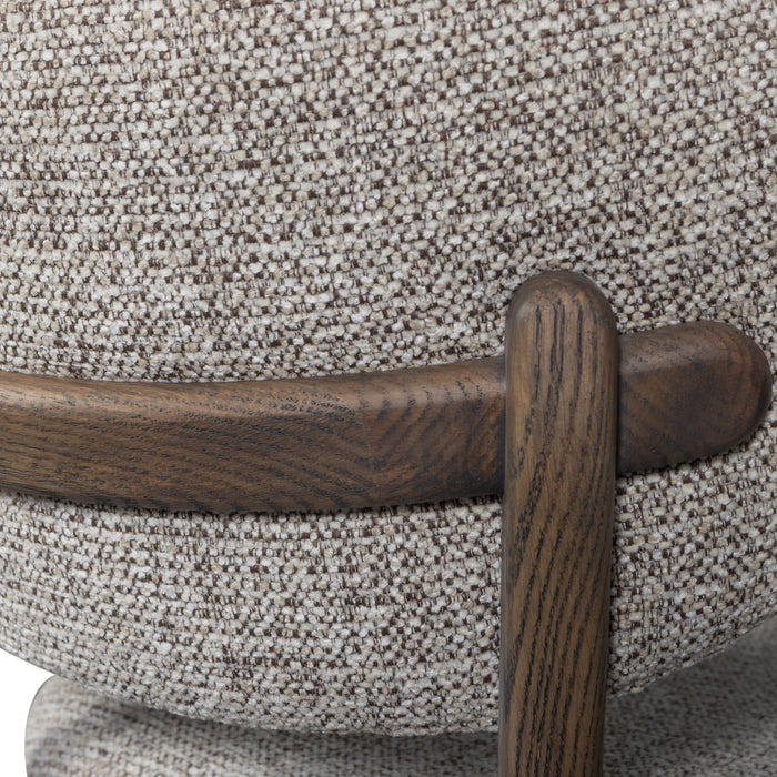 WOOOD Udar Eetkamerstoelen Houten Frame - Donkerbruin - Set van 2