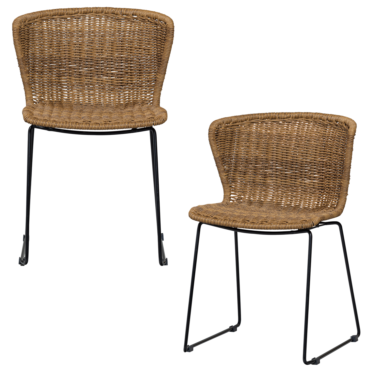 WOOOD Wings Tuinstoelen - Touw|Metaal - Naturel - Set van 2