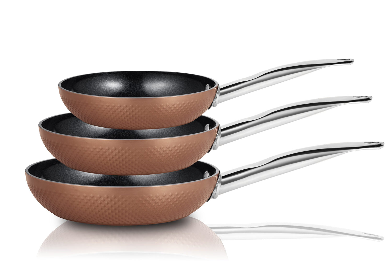 Buccan - Keramische Koekenpannenset - 20 - 24 en 28 cm