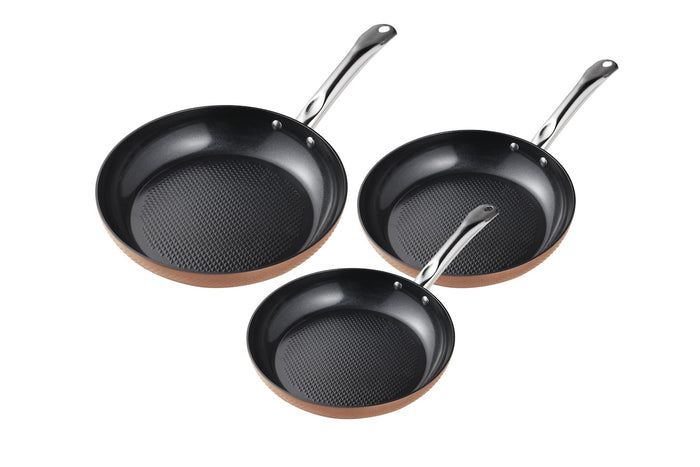 Buccan - Keramische Koekenpannenset - 20 - 24 en 28 cm