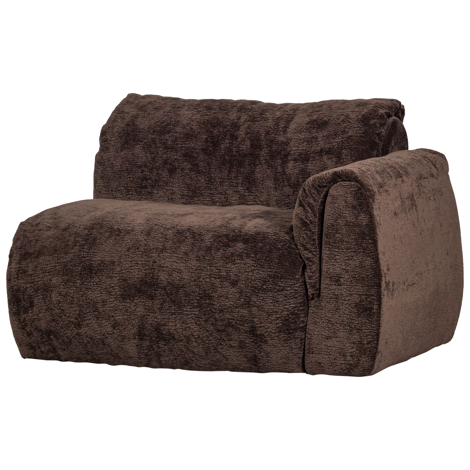 WOOOD Baggy 1-Zits Met Arm Rechts - 3D Chenille - Donkerbruin -