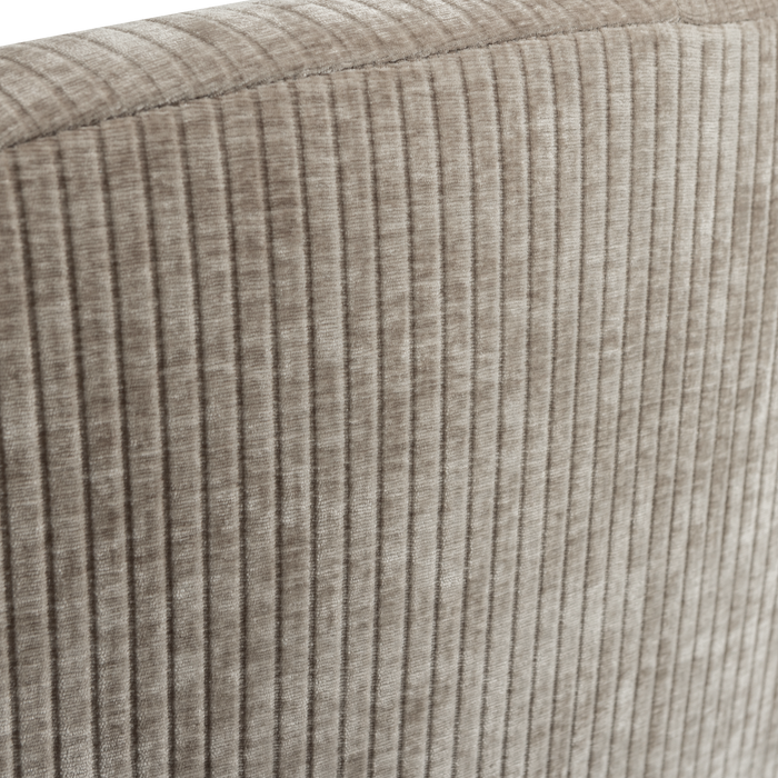 WOOOD Mojo 2-Zits Bankje Links - Geweven Ribstof - Donkerzand