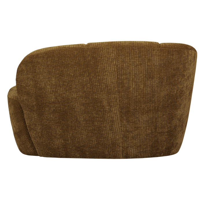 WOOOD Mojo 2-Zits Bankje Links - Geweven Ribstof - Honinggeel