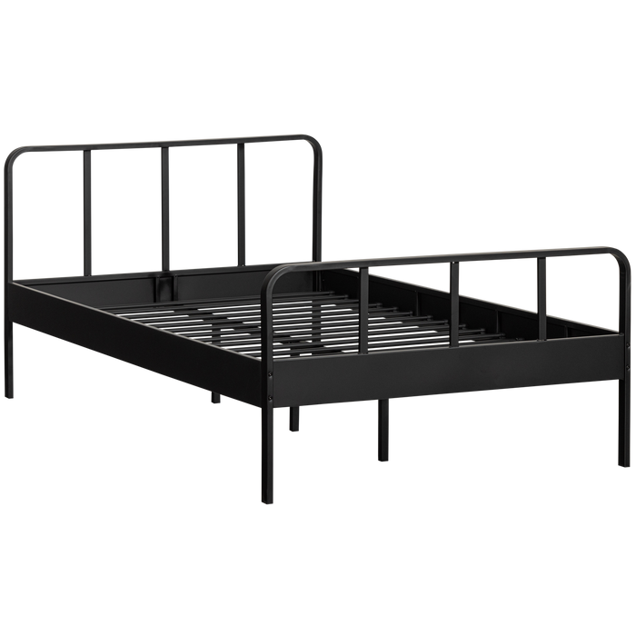 Woood Mees Bed Twijfelaar - Zwart - 120x200 cm