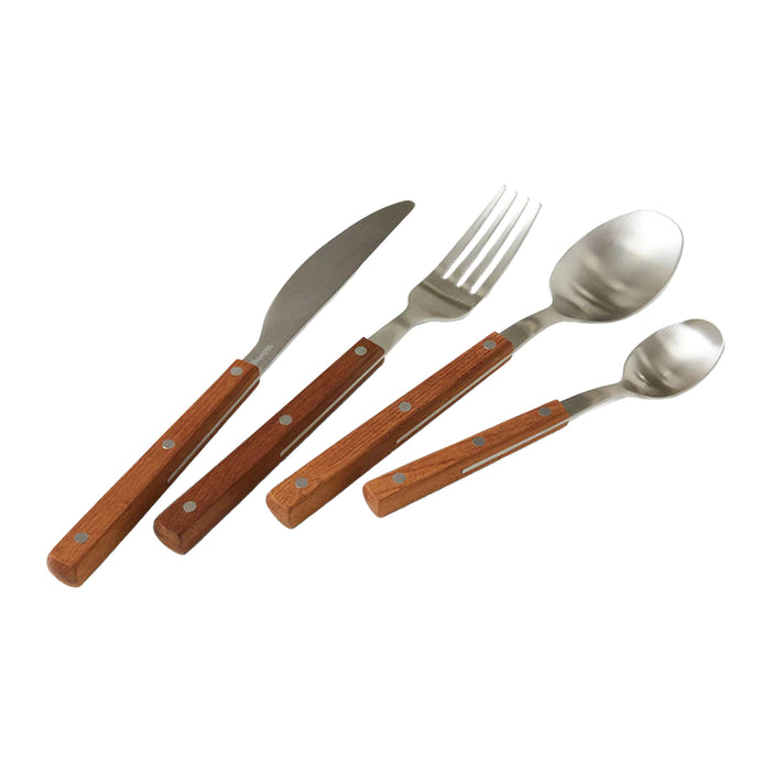 HKliving 70's Bestekset 16-delig - Wood