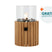 Cosiscoop Timber teak - gaslantaarn met gaspatroon