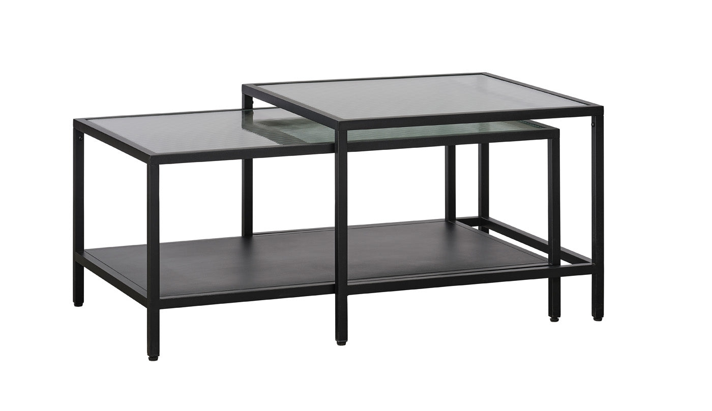 Giga Living - Salontafel Bronco Set Zwart Metaal