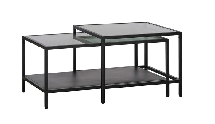 Giga Living - Salontafel Bronco Set Zwart Metaal
