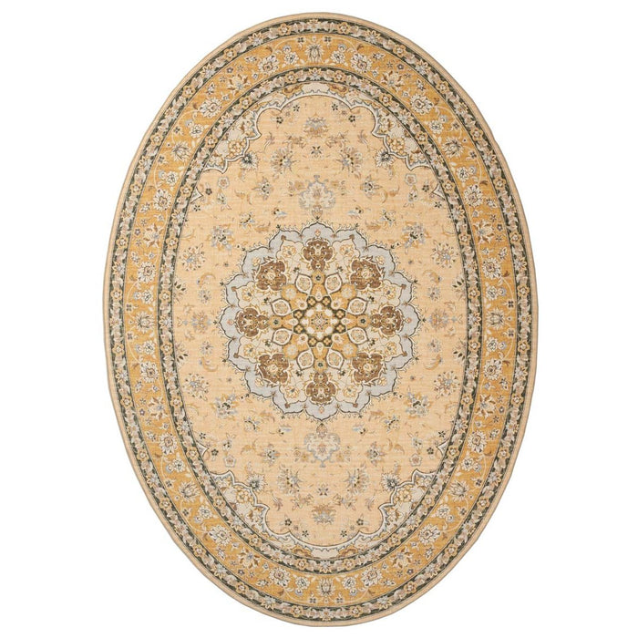 Heritaged Buitenkleed ovaal Vintage - Valenca Nova geel - 80x150 cm