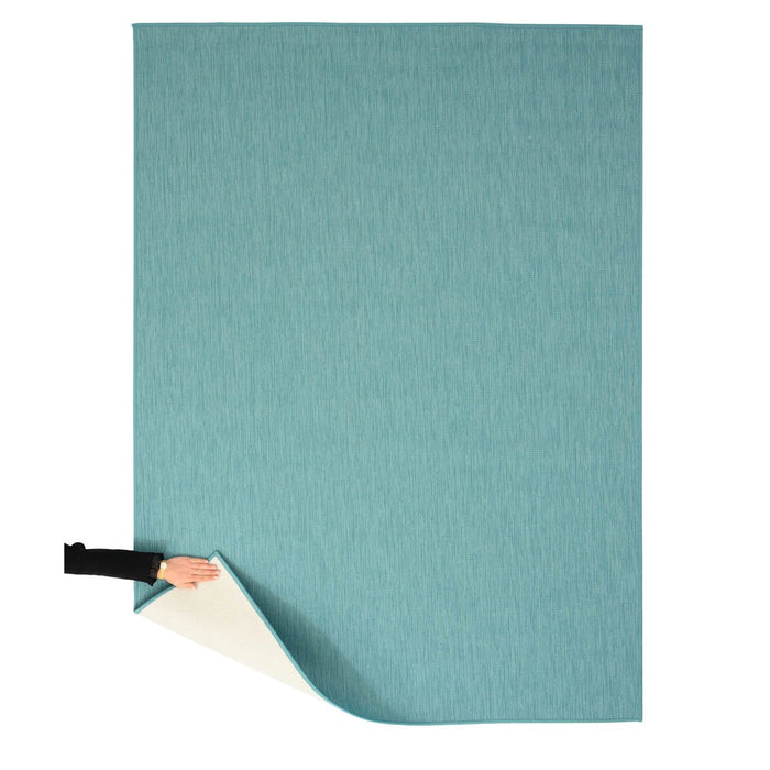 Tapeso Buitenkleed effen - Flip turquoise - 160x220 cm