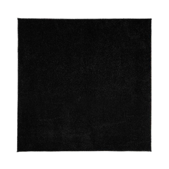 Tapeso Vierkant vloerkleed Fine - antraciet - 300x300 cm