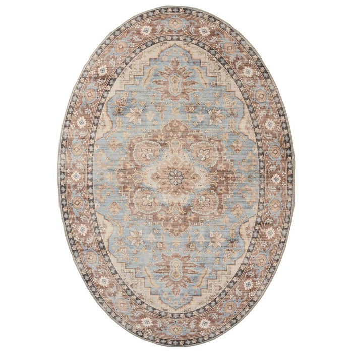 Heritaged Buitenkleed ovaal Vintage - Valenca Fino lichtblauw -