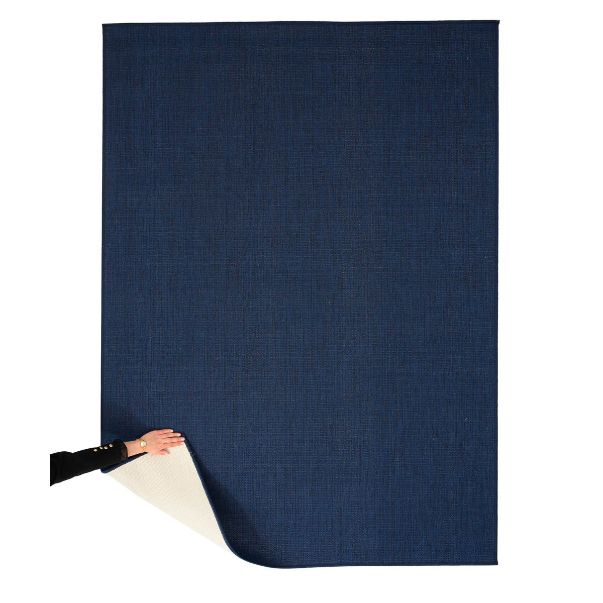 Tapeso Buitenkleed effen - Flip donkerblauw - 200x280 cm