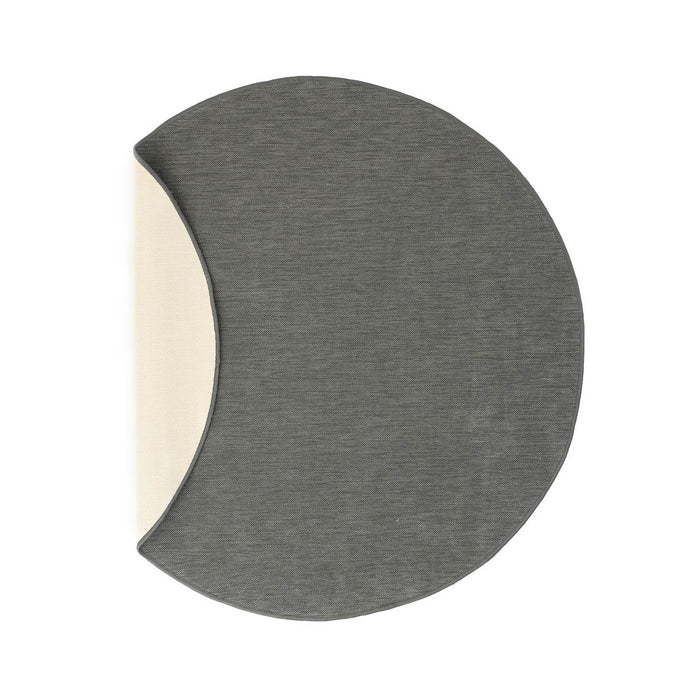 Tapeso Rond Buitenkleed effen - Flip grijs - 200 cm