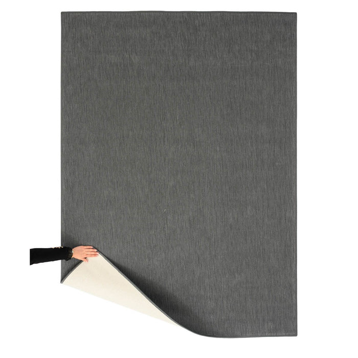 Tapeso Buitenkleed effen - Flip grijs - 160x220 cm