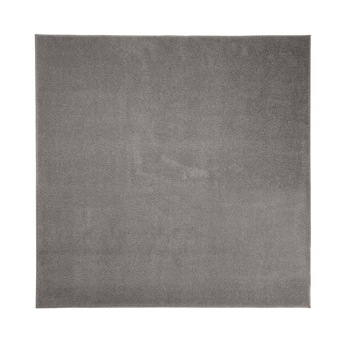 Tapeso Vierkant vloerkleed Fine - lichtgrijs - 300x300 cm