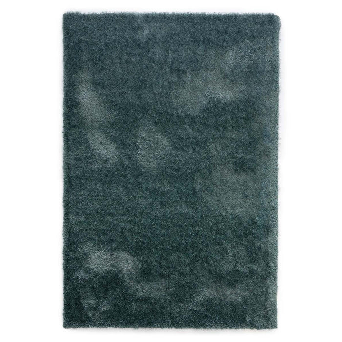 Tapeso Hoogpolig vloerkleed velvet - Posh blauw - 280x380 cm