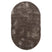 Tapeso Ovaal hoogpolig vloerkleed velvet - Posh grijs - 120x180 cm