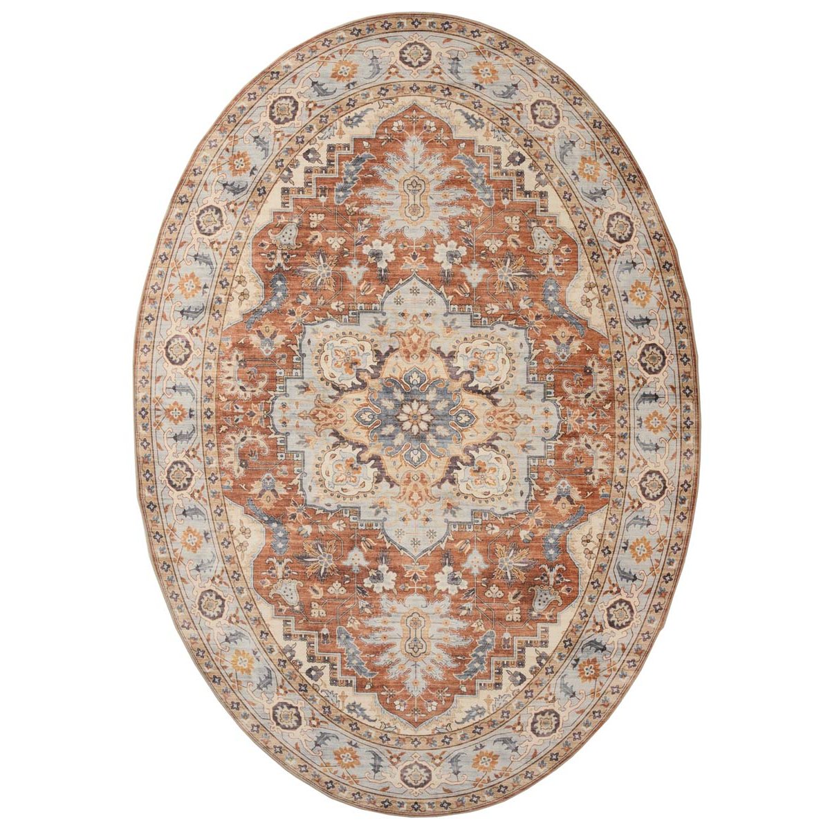 Heritaged Buitenkleed ovaal Vintage - Valenca Fino terracotta -