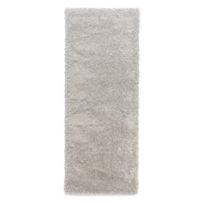 Tapeso Hoogpolige loper velvet - Posh lichtzilver - 80x200 cm