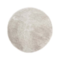Tapeso Rond hoogpolig vloerkleed velvet - Posh lichtzilver - 280 cm
