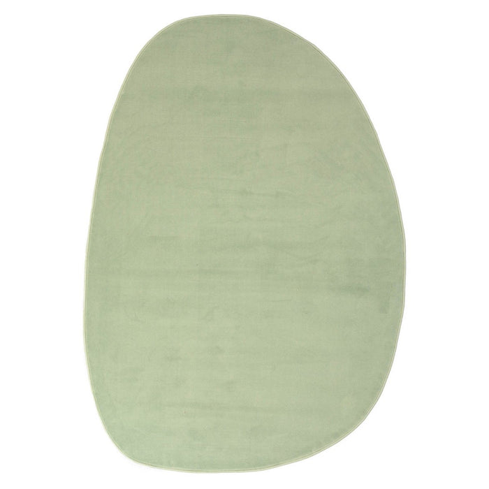 Tapeso Organisch vloerkleed - Ease Pebble zachtgroen - 200x300 cm