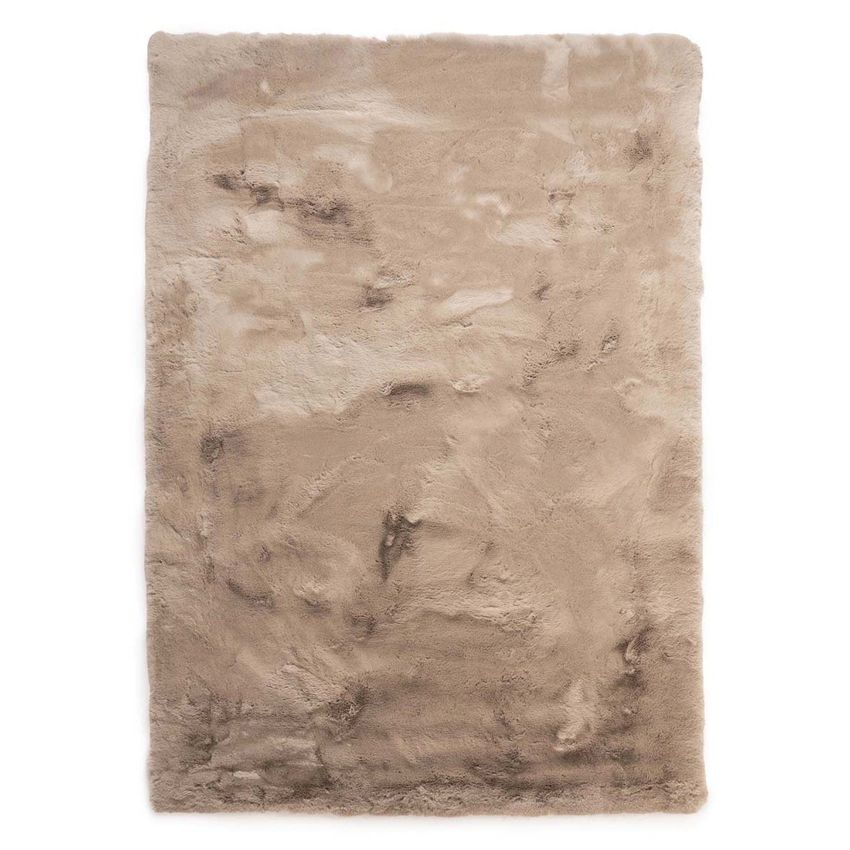 Tapeso Fluffy vloerkleed - Comfy Deluxe taupe - 70x140 cm