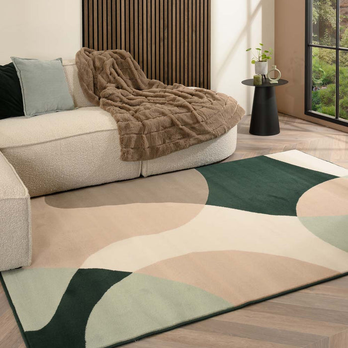 Tapeso Abstract vloerkleed - Ease Nova groen - 160x230 cm