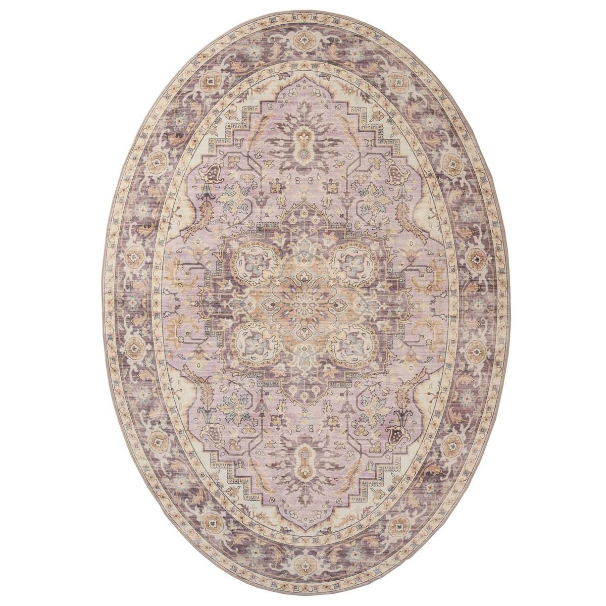 Heritaged Buitenkleed ovaal Vintage - Valenca Fino paars|roze -