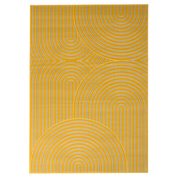 Tapeso Japandi vloerkleed - Ease Akira okergeel - 190x280 cm