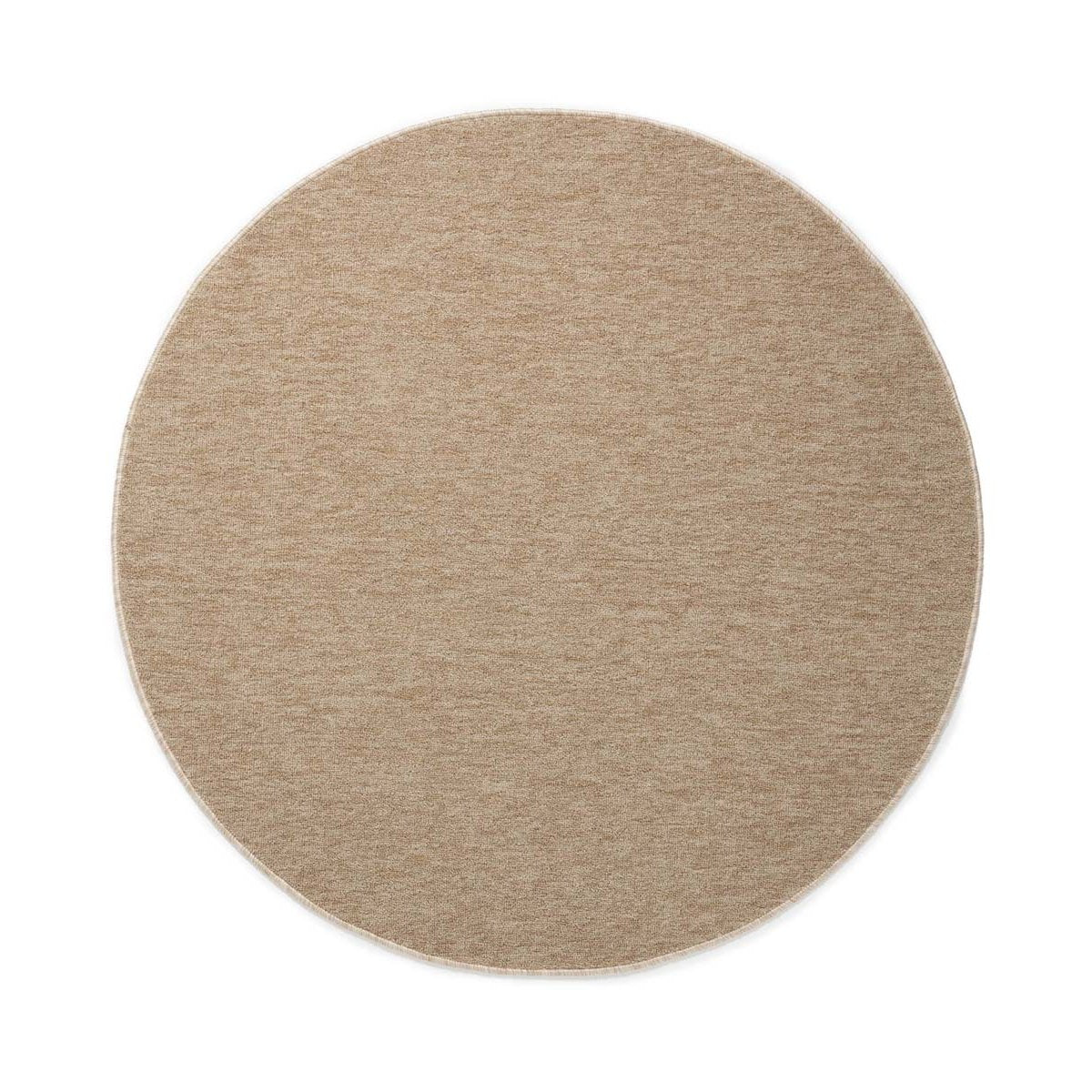 Tapeso Rond vloerkleed Lush - beige - 100 cm