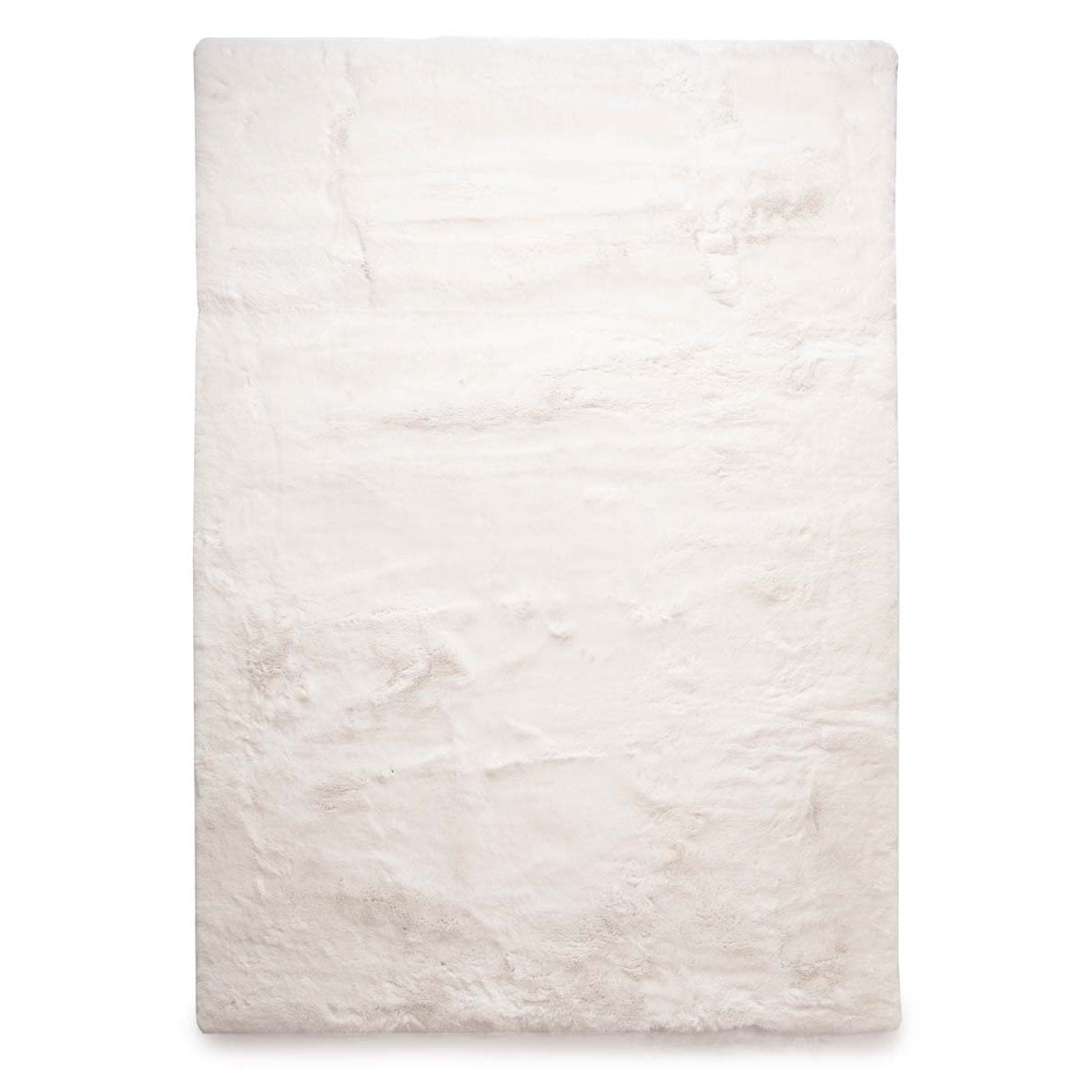 Tapeso Fluffy vloerkleed - Comfy Deluxe wit - 160x230 cm