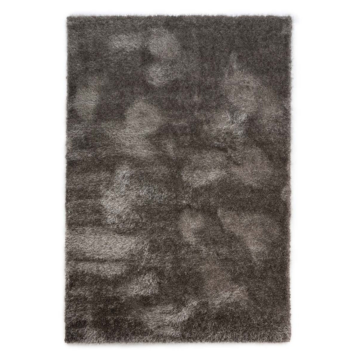 Tapeso Hoogpolig vloerkleed velvet - Posh grijs - 160x230 cm