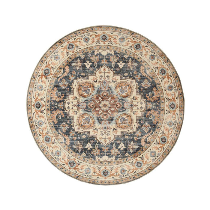 Heritaged Rond Vintage buitenkleed - Valenca Fino goud|blauw - 200 cm
