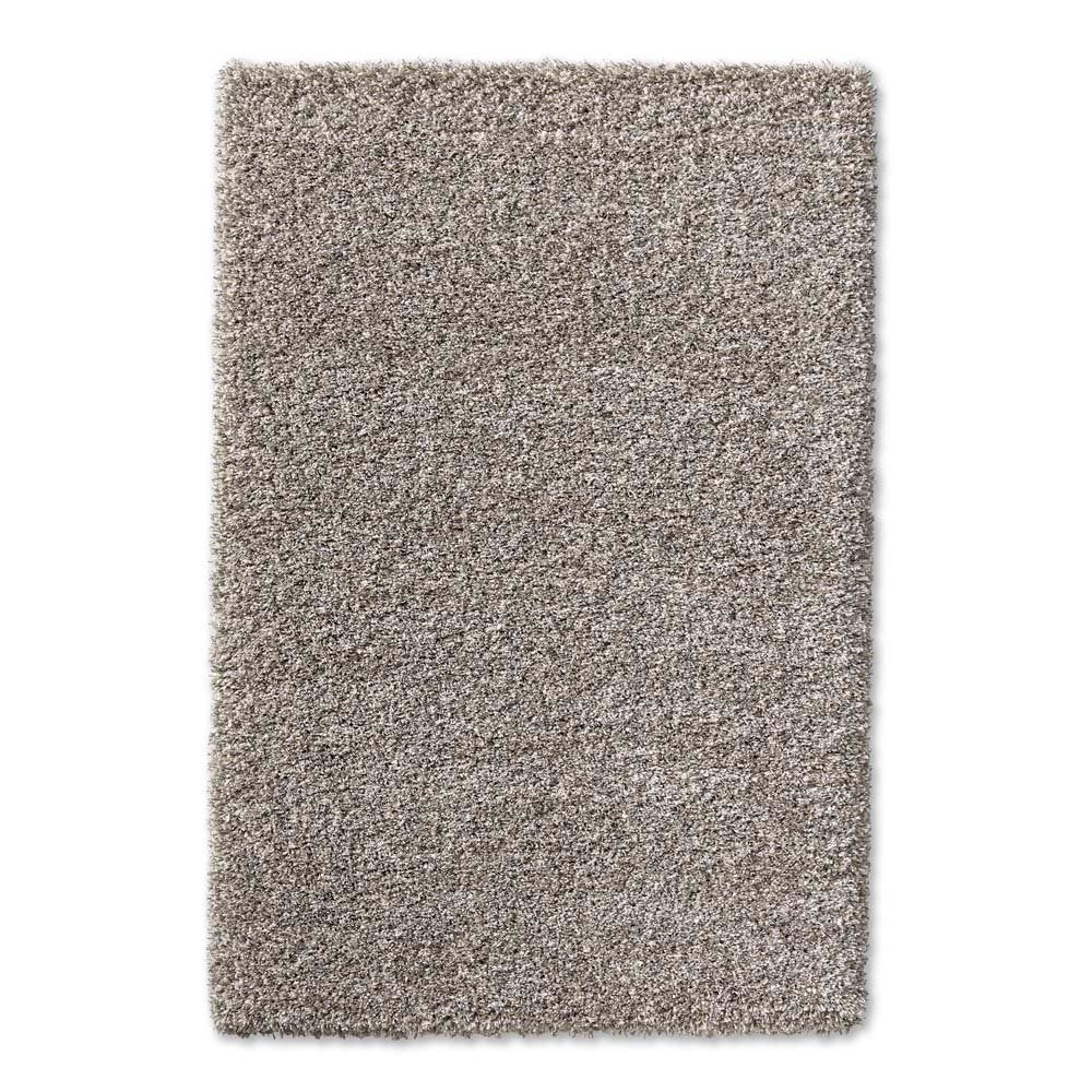 Shaggy Prime Hoogpolige loper Shaggy Prime - wit|zilver - 80x230 cm