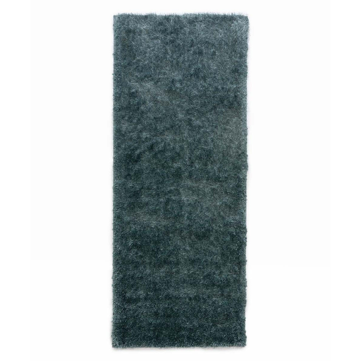 Tapeso Hoogpolige loper velvet - Posh blauw - 80x300 cm