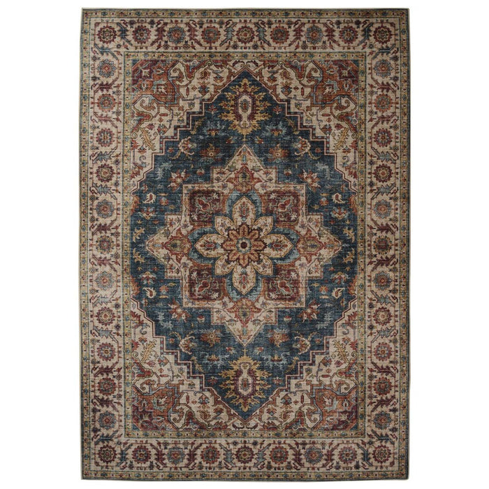 Heritaged Vintage buitenkleed - Valenca Brio beige|blauw - 80x150 cm