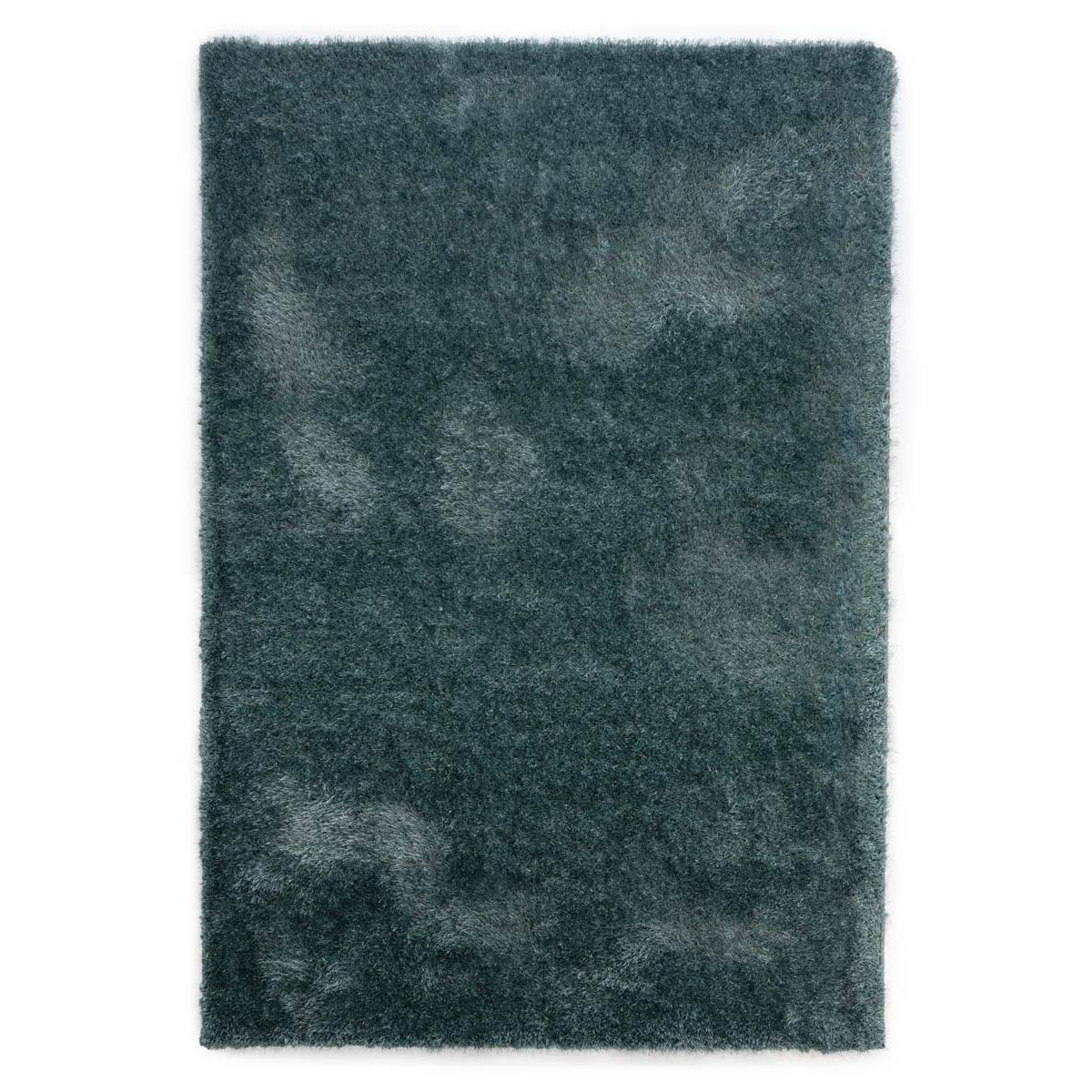 Tapeso Hoogpolig vloerkleed velvet - Posh blauw - 140x200 cm
