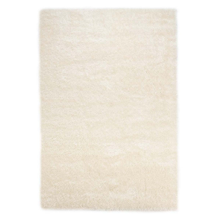 Tapeso Hoogpolig vloerkleed velvet - Posh wit - 280x380 cm