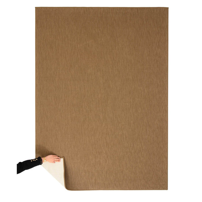 Tapeso Buitenkleed effen - Flip lichtbruin - 200x280 cm