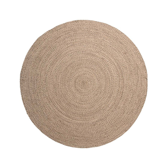 Boho&me Rond vloerkleed katoen - Joy beige|wit - 160 cm