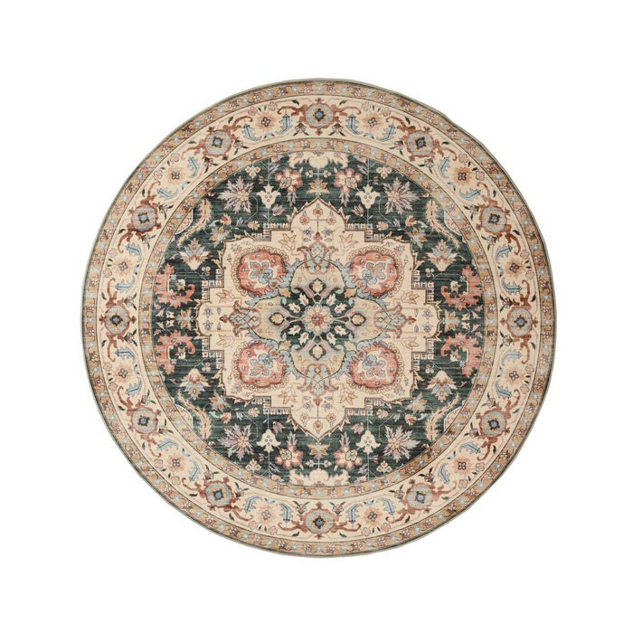 Heritaged Rond Vintage buitenkleed - Valenca Fino groen|rood - 115 cm