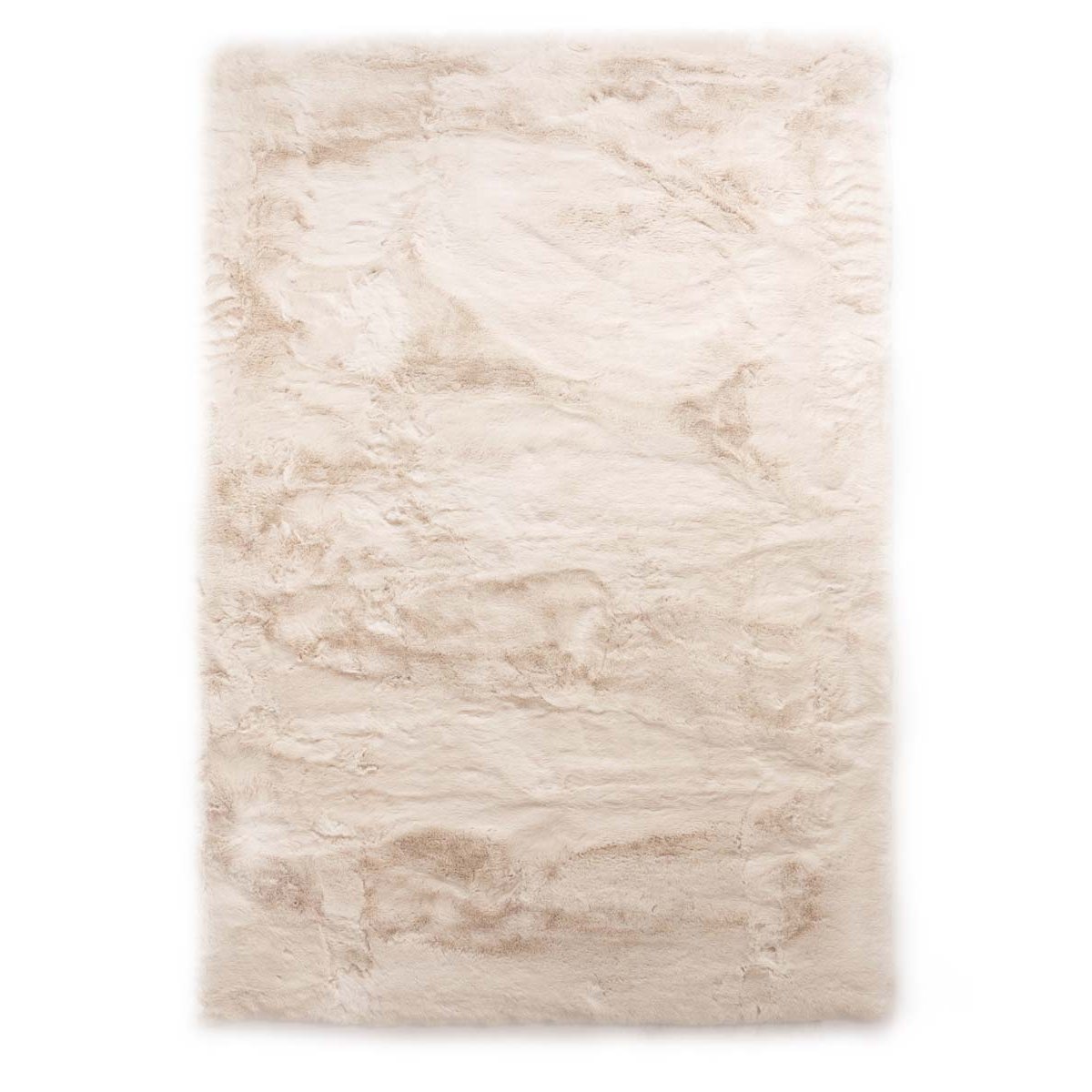 Tapeso Fluffy vloerkleed - Comfy Deluxe crème - 70x140 cm