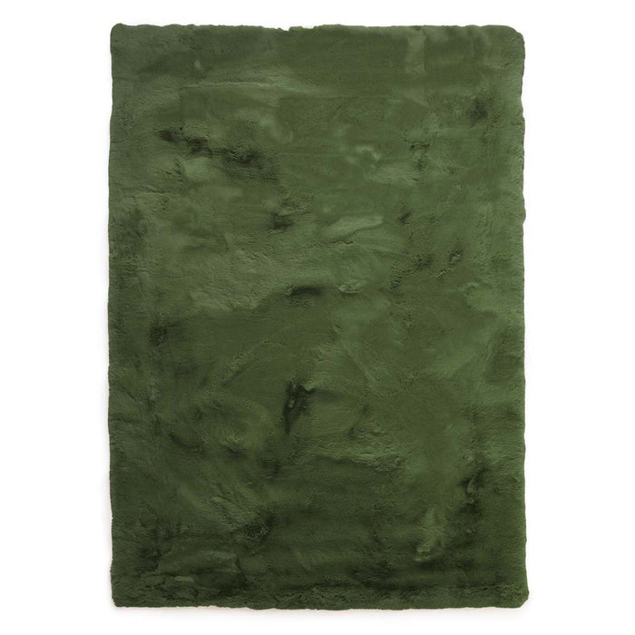 Tapeso Fluffy vloerkleed - Comfy Deluxe olijfgroen - 230x330 cm